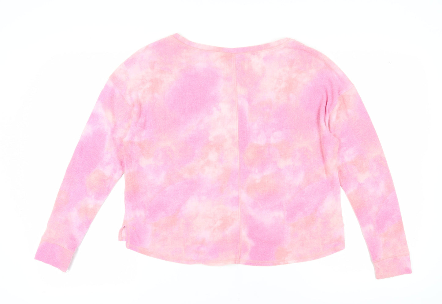 Womens UK Size L Gilly Hicks Pink Cropped T-Shirt