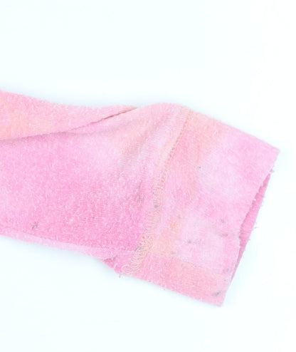 Womens UK Size L Gilly Hicks Pink Cropped T-Shirt