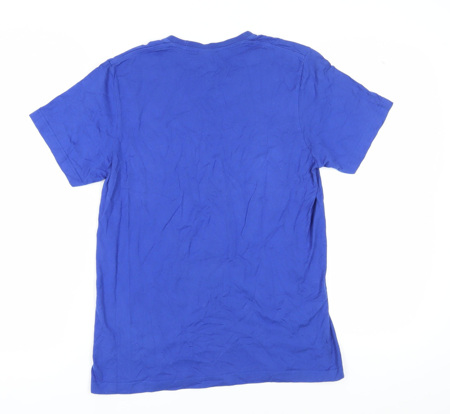 Adidas Men's Blue Medium Graphic T-Shirt
