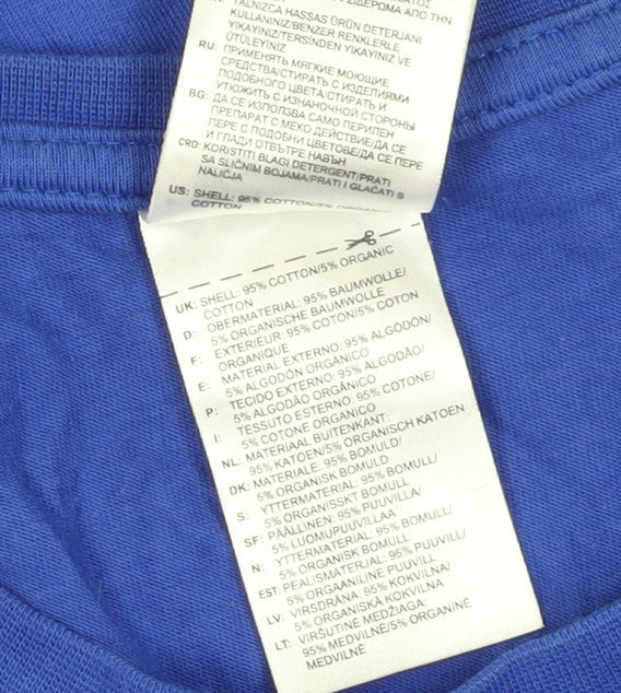 Adidas Men's Blue Medium Graphic T-Shirt