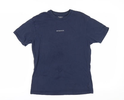 Womens UK Size 8 McKenzie Blue Basic T-Shirt