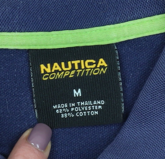 Nautica Men's Multicoloured Polo Shirt M Colourblock