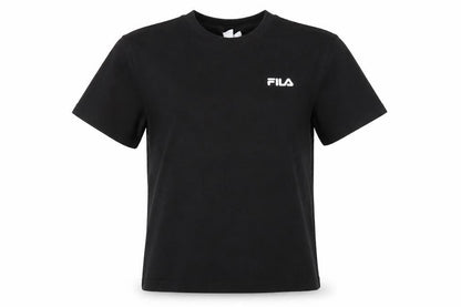 Womens UK Size S FILA Black Basic T-Shirt