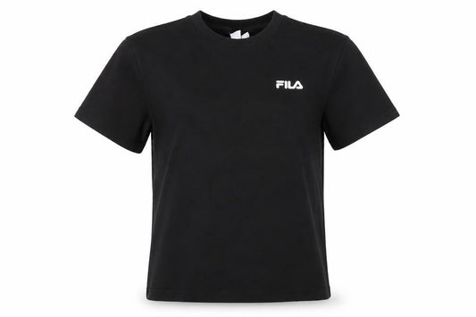 Womens UK Size S FILA Black Basic T-Shirt