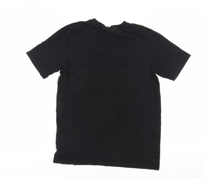 Womens UK Size S FILA Black Basic T-Shirt