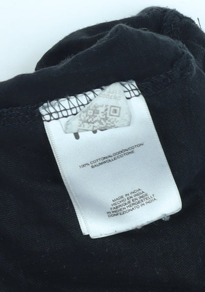 Womens UK Size S FILA Black Basic T-Shirt