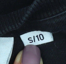 Womens UK Size S FILA Black Basic T-Shirt