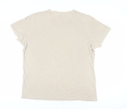 Mens UK Size M JACK & JONES Beige  T-Shirt