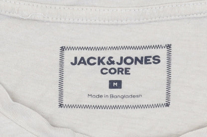 Mens UK Size M JACK & JONES Beige  T-Shirt
