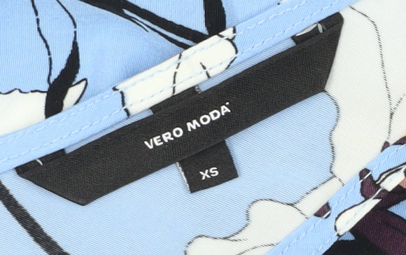 Womens UK Size XS VERO MODA Blue Camisole Tank
