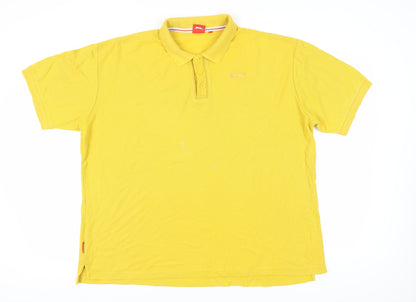Slazenger Men's Yellow 2XL Polo Short Sleeve