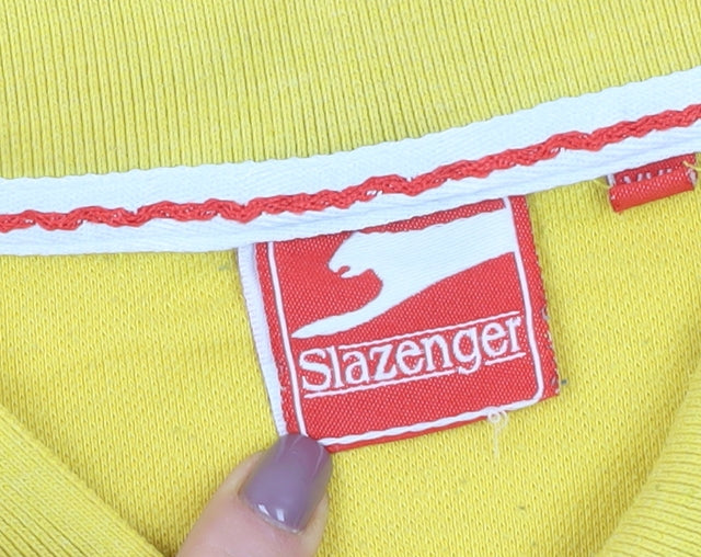 Slazenger Men's Yellow 2XL Polo Short Sleeve