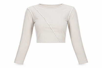 Womens UK Size S Motel Beige Cropped Blouse