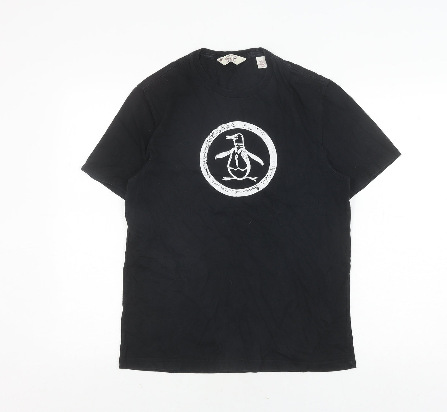 Original Penguin Men's Black Small Graphic T-Shirt