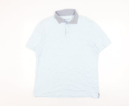 Howick Men's Blue Polo Shirt Medium Classic Fit