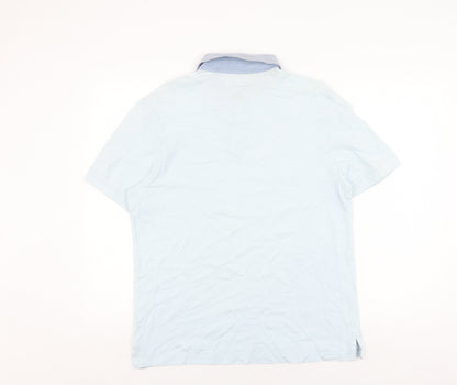 Howick Men's Blue Polo Shirt Medium Classic Fit