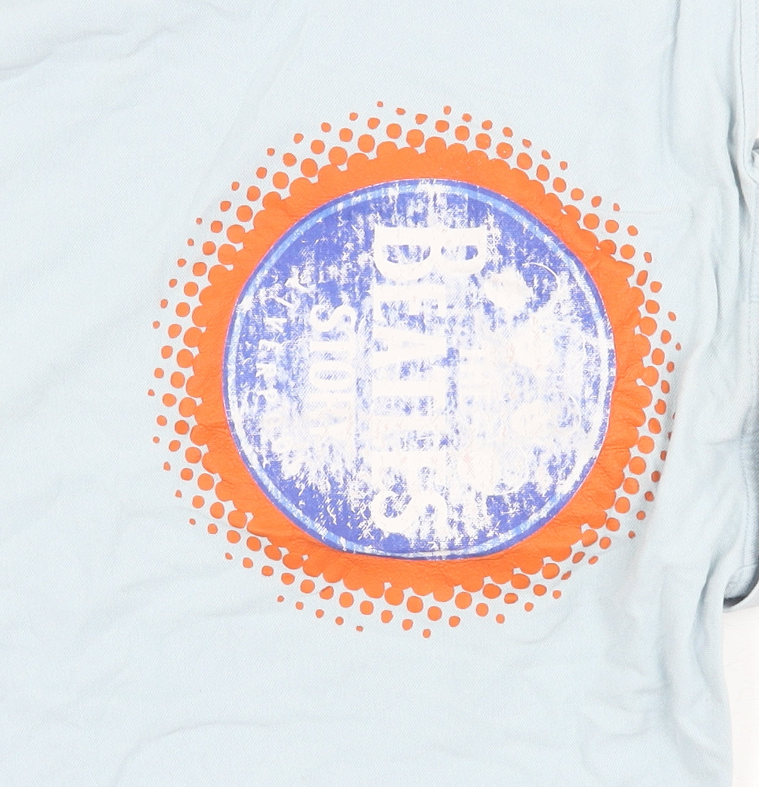 Hanes Men's Blue M Graphic Print Polo Shirt