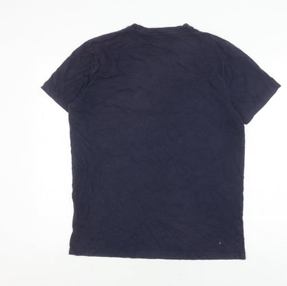 Mens UK Size L Hollister Blue  T-Shirt