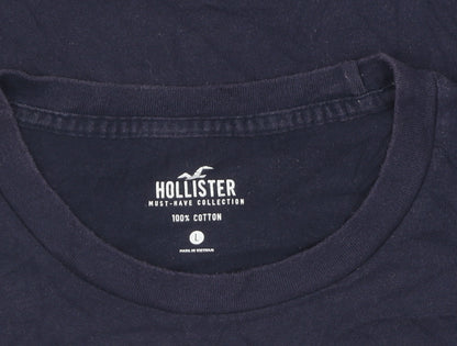 Mens UK Size L Hollister Blue  T-Shirt