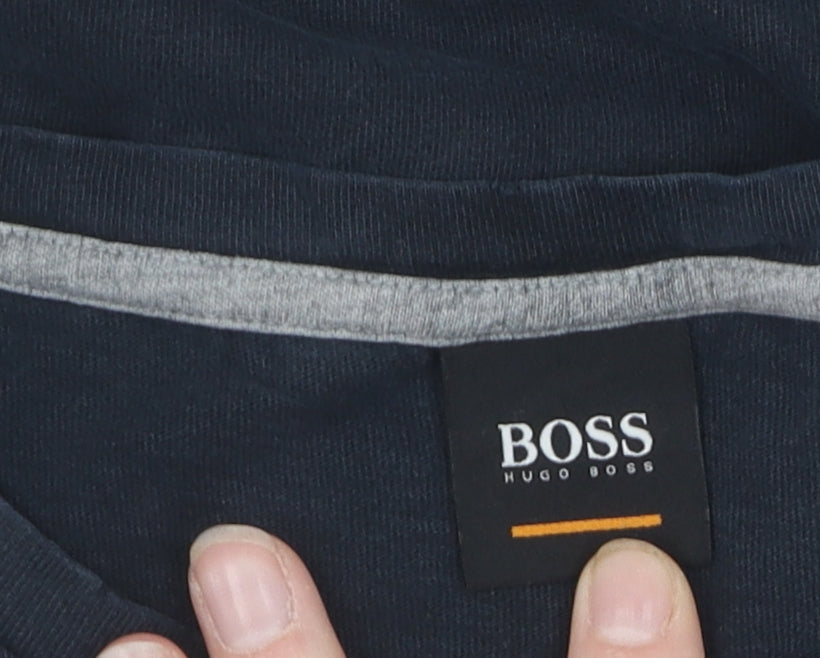 Mens UK Size M HUGO BOSS Black  T-Shirt