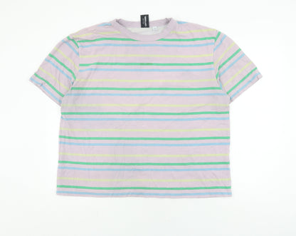 Womens UK Size 18 COLLUSION Multicoloured Basic T-Shirt