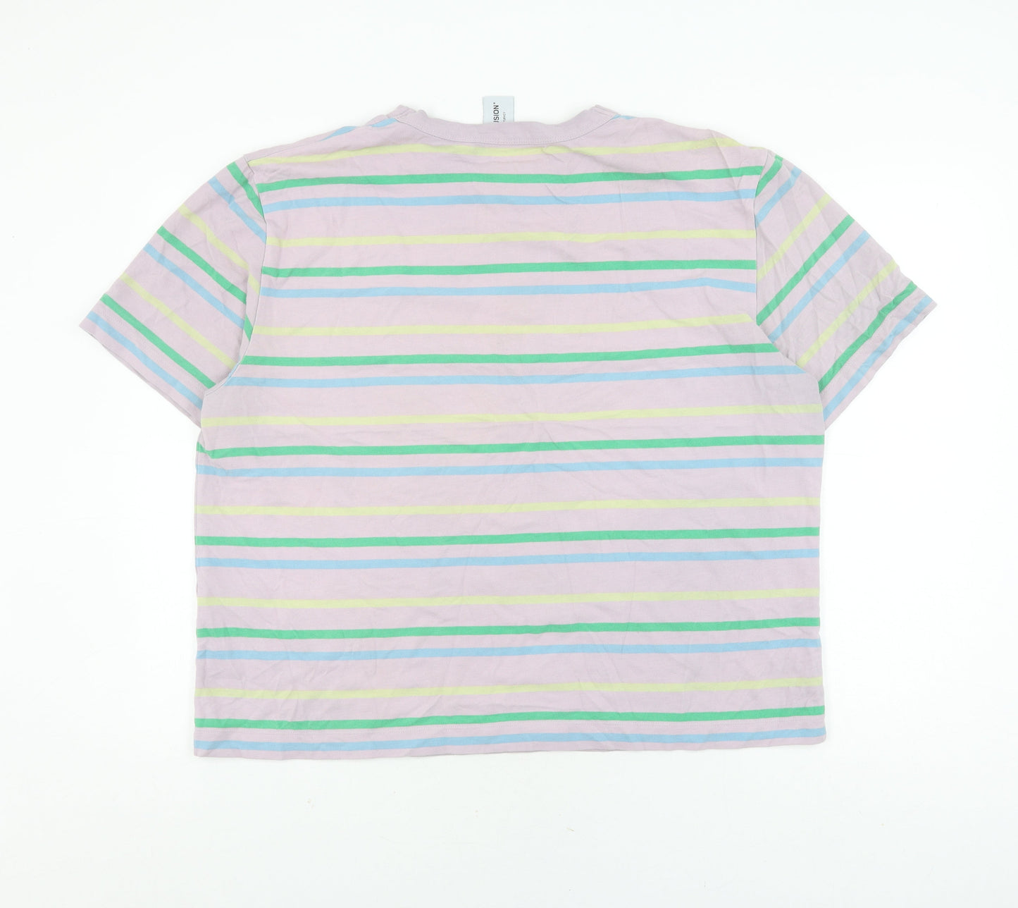 Womens UK Size 18 COLLUSION Multicoloured Basic T-Shirt