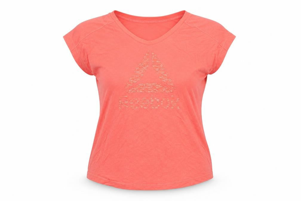 Womens UK Size M Reebok Pink Gym & Training Running & Jogging T-Shirt