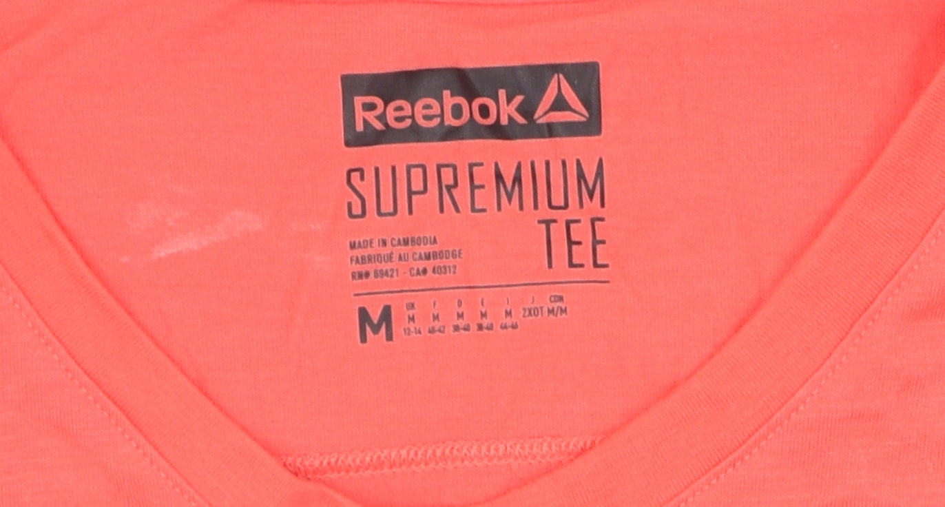 Reebok Women's Pink M Basic Gym T-Shirt