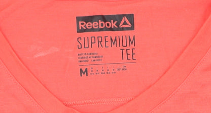 Reebok Women's Pink M Basic Gym T-Shirt