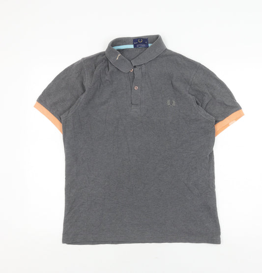 Fred Perry Men's Grey Polo Shirt Size 106 CM