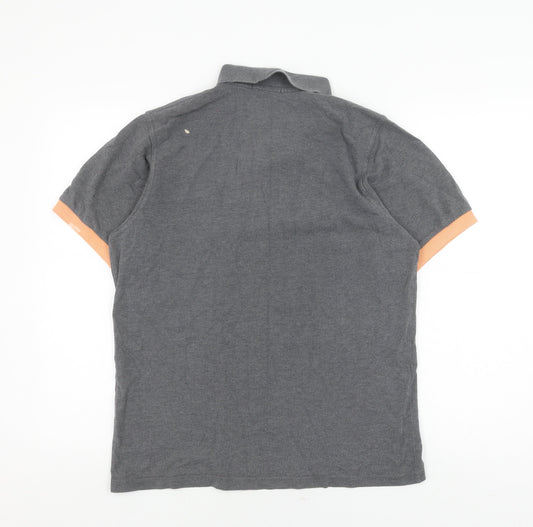 Fred Perry Men's Grey Polo Shirt Size 106 CM
