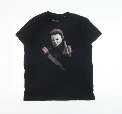 SOL'S Men's XL Halloween Black Graphic T-Shirt