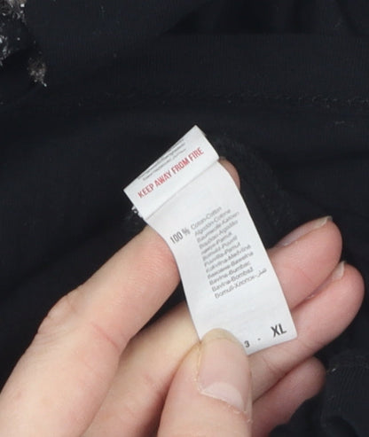 SOL'S Men's XL Halloween Black Graphic T-Shirt