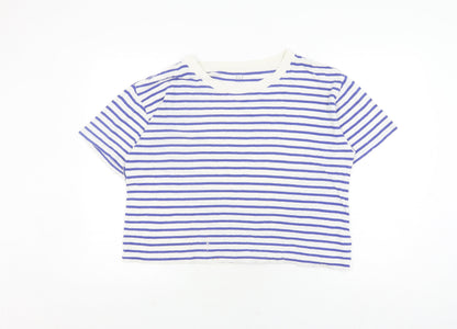 Womens UK Size M Gap Blue Basic T-Shirt