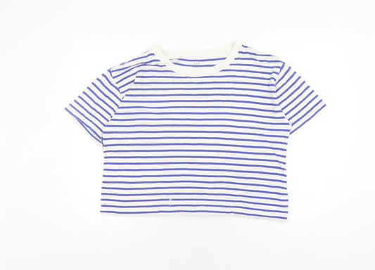 Womens UK Size M Gap Blue Basic T-Shirt