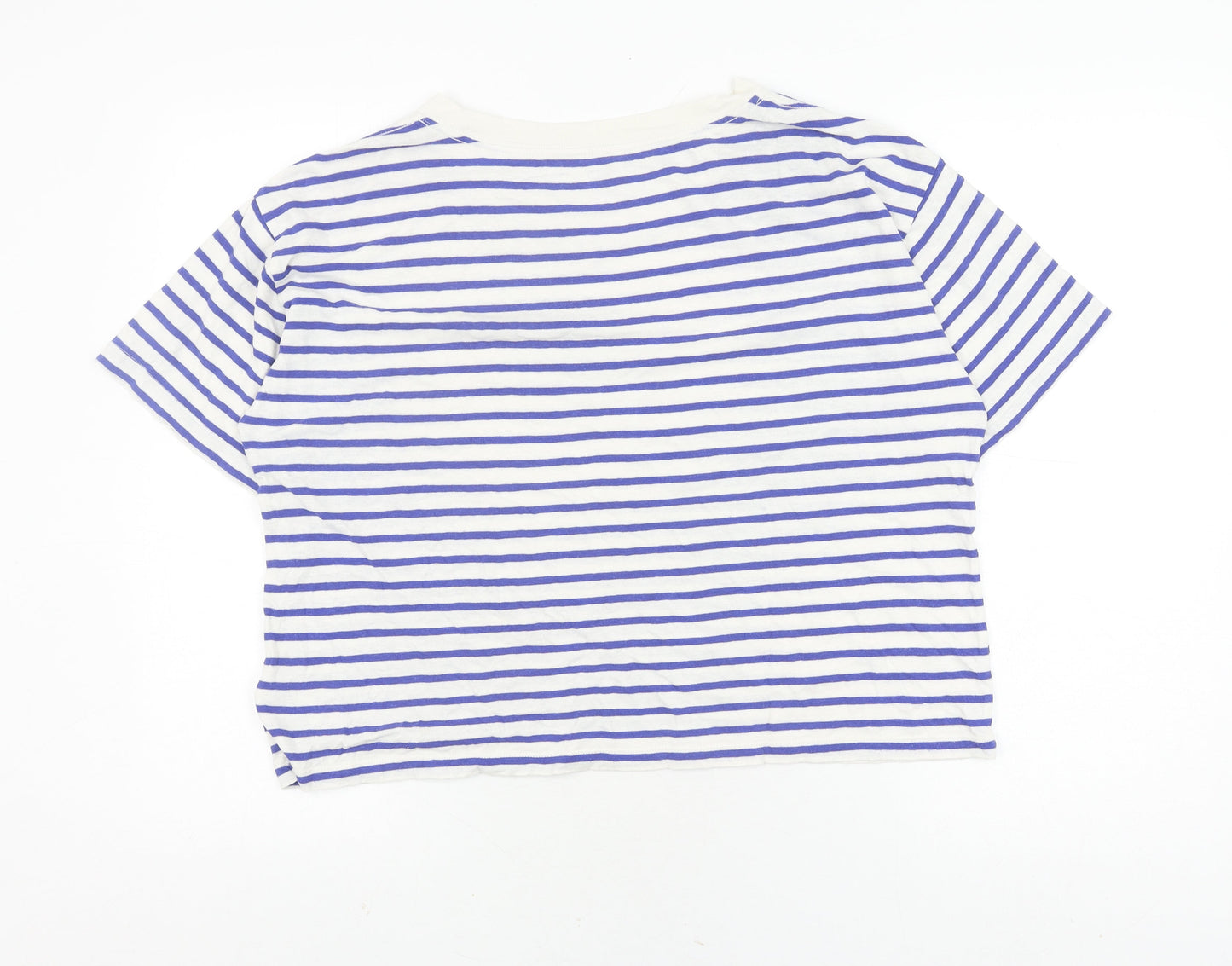 Womens UK Size M Gap Blue Basic T-Shirt