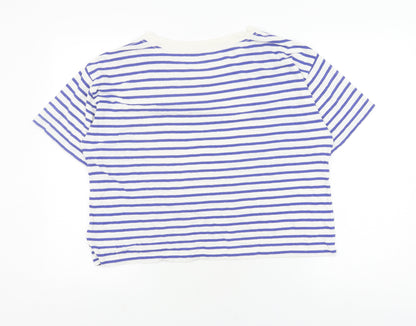 Womens UK Size M Gap Blue Basic T-Shirt