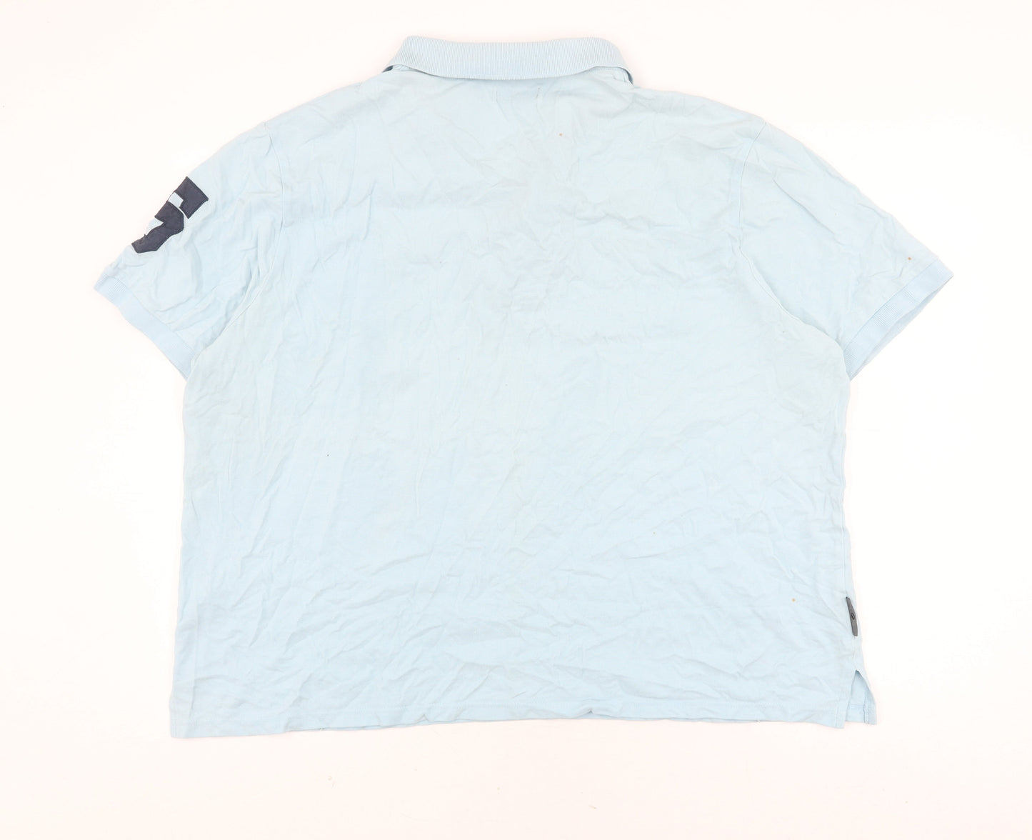 Voi Jeans Co Men's Light Blue 7XL Polo Shirt