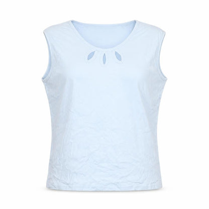 Womens UK Size L ISLE Blue Basic Tank