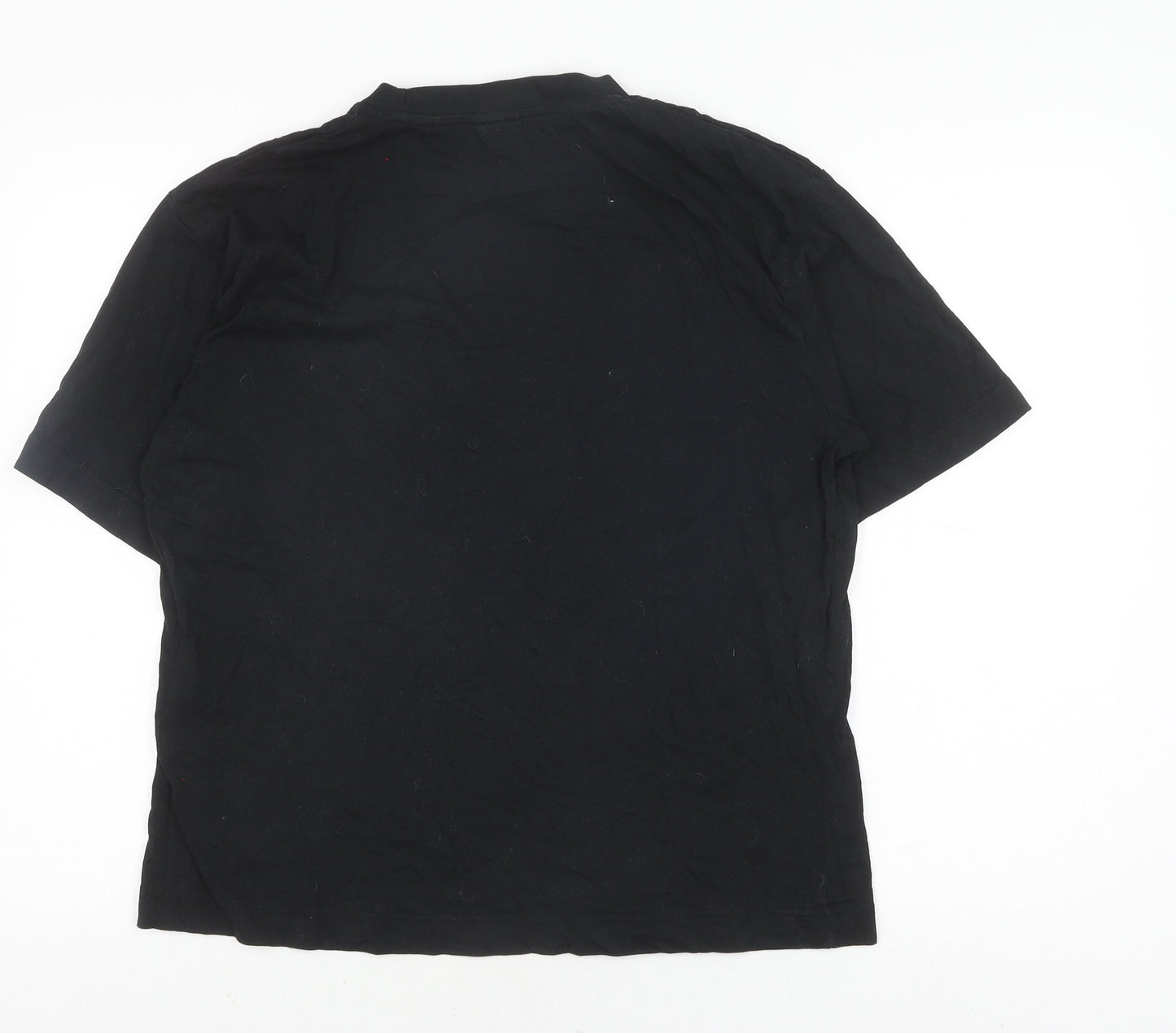 Womens UK Size 8 Slazenger Black Basic T-Shirt