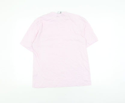 Unisex Adults UK Size XS COLLUSION Pink  T-Shirt