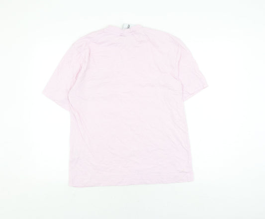 Unisex Adults UK Size XS COLLUSION Pink  T-Shirt