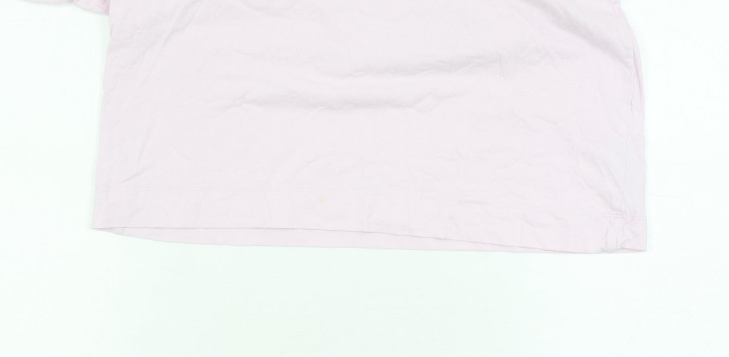 Unisex Adults UK Size XS COLLUSION Pink  T-Shirt