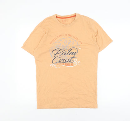 Mens UK Size S Easy Beige  T-Shirt