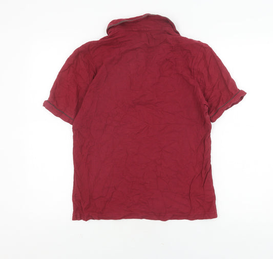 Penguin Men's Slim Fit Red Polo Shirt