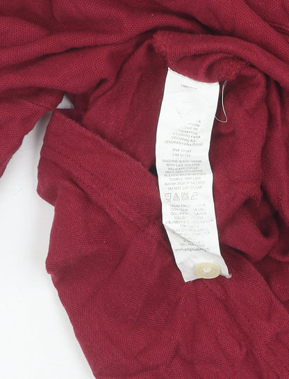 Penguin Men's Slim Fit Red Polo Shirt