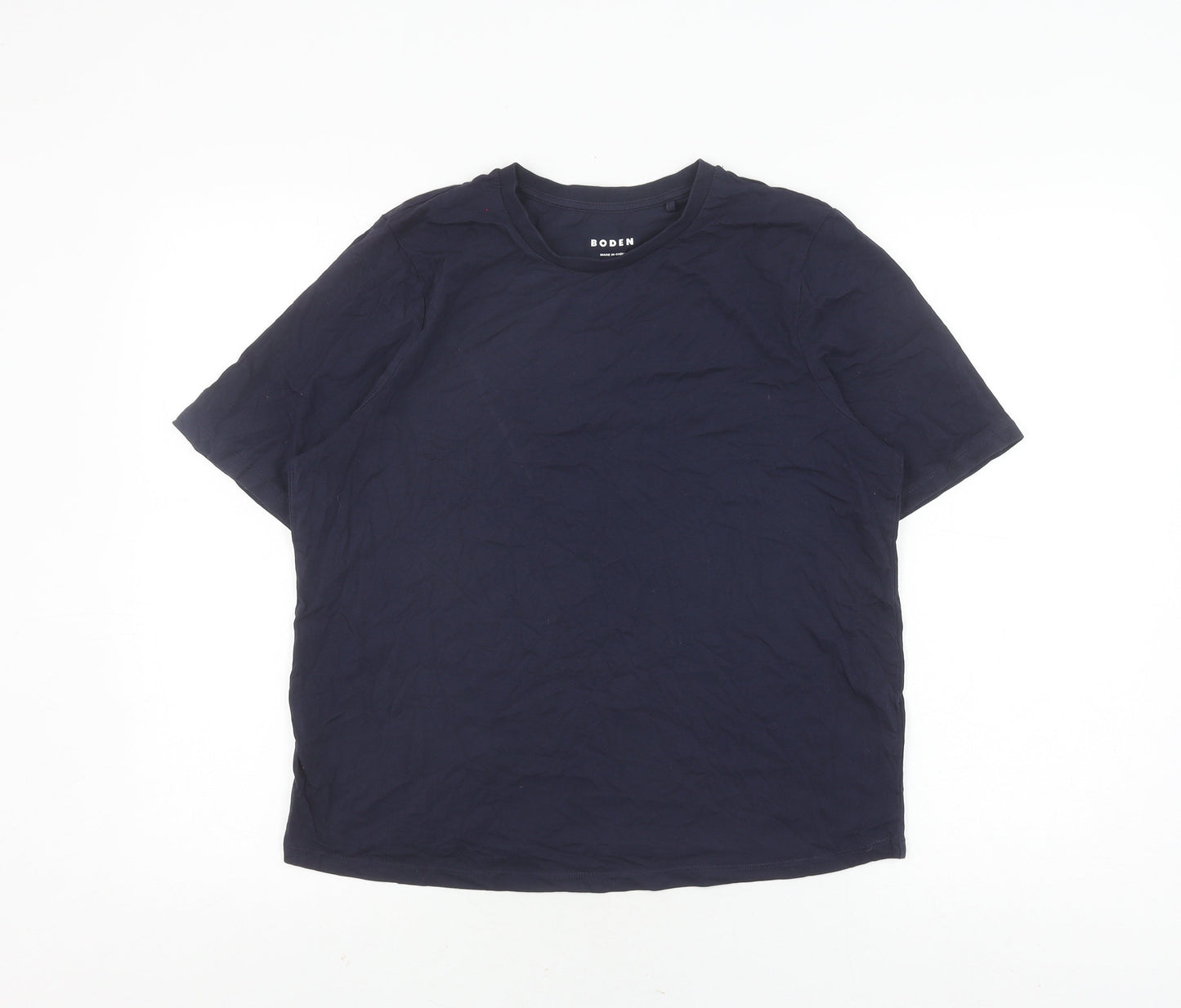 Boden Women's Blue Crew Neck T-Shirt M Basic Casual