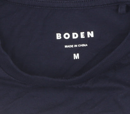 Boden Women's Blue Crew Neck T-Shirt M Basic Casual