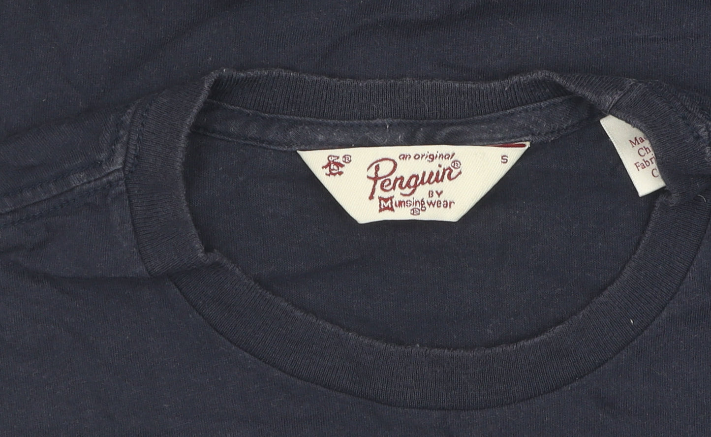 Penguin Men’s Blue Graphic Print T-Shirt - Size S