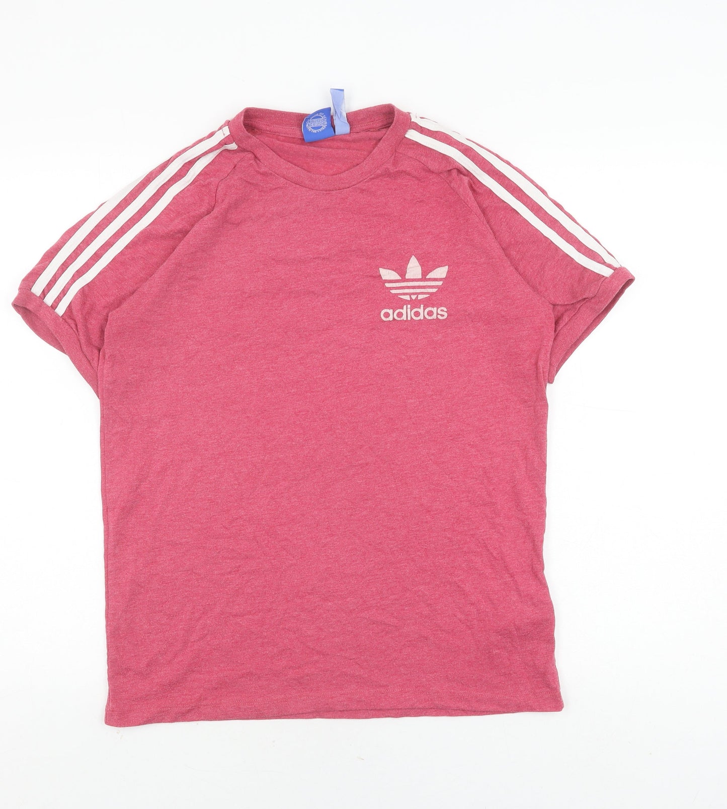 Unisex Adults UK Size S adidas Red Basic T-Shirt